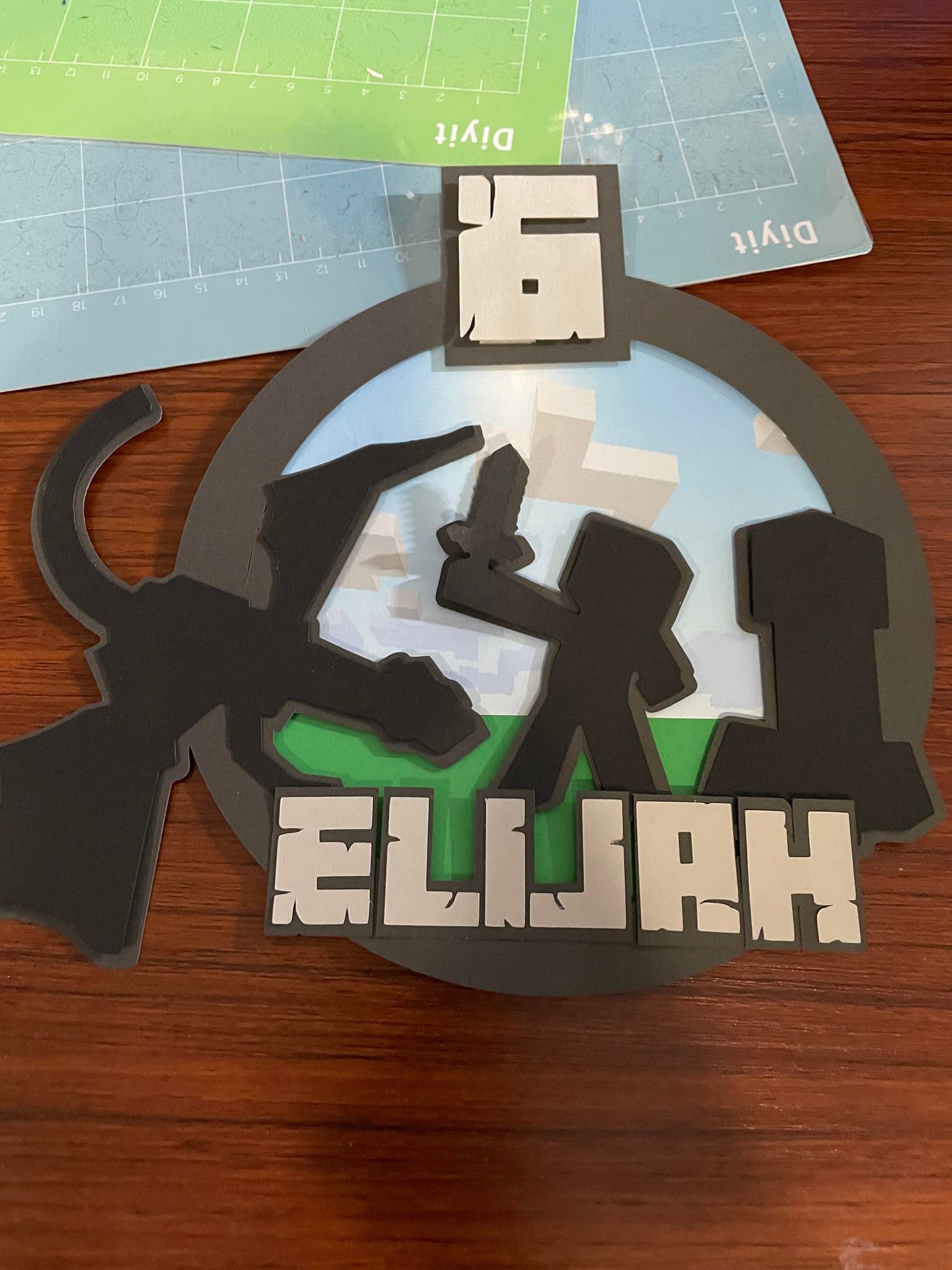 How to create a Minecraft Cake Topper using your cutting machine