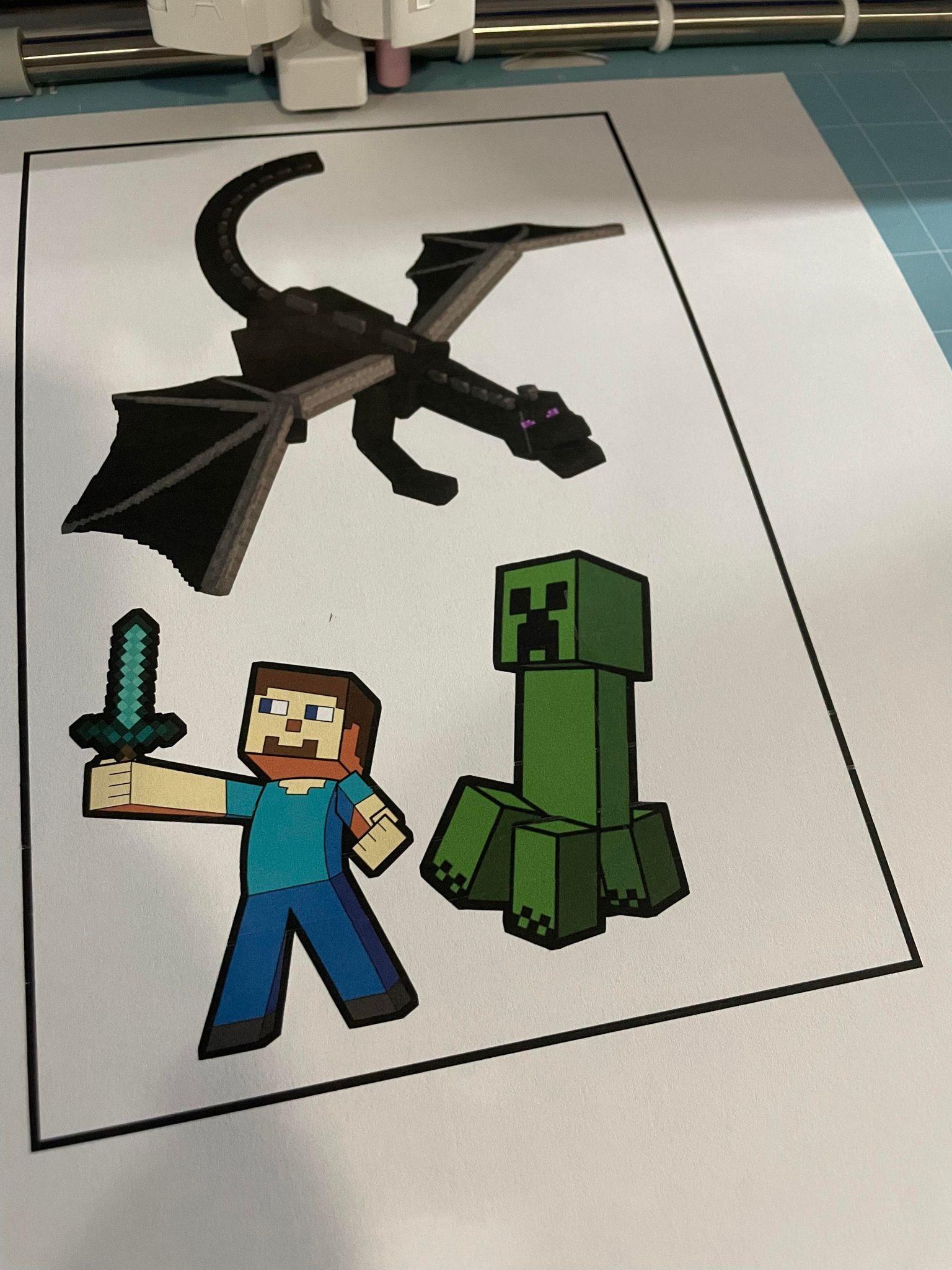 How to create a Minecraft Cake Topper using your cutting machine